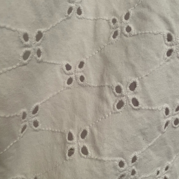 ASOS DESIGN Maternity Broderie Mini Tea Dress with Buttons in White EUC - Picture 5 of 9